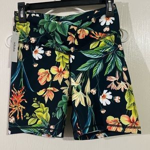 Ododos floral Athletic biker shorts.